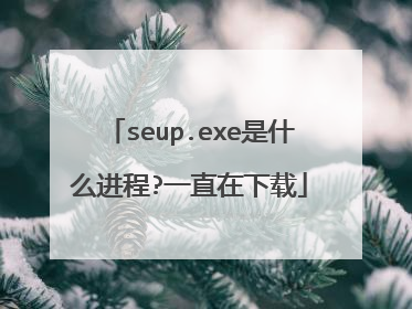 seup.exe是什么进程?一直在下载