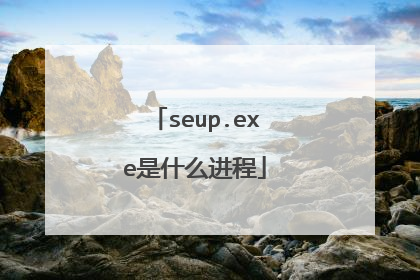 seup.exe是什么进程