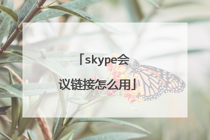 skype会议链接怎么用