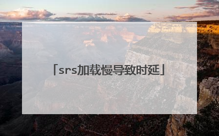 srs加载慢导致时延
