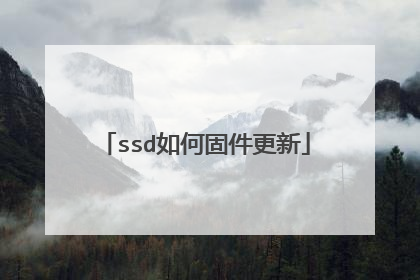 ssd如何固件更新