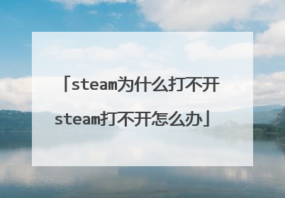 steam为什么打不开steam打不开怎么办