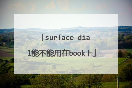 surface dial能不能用在book上