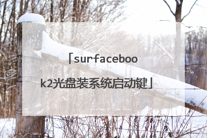 surfacebook2光盘装系统启动键