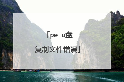 pe u盘 复制文件错误