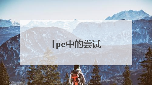 pe中的尝试从本地硬盘启动是什么意思?