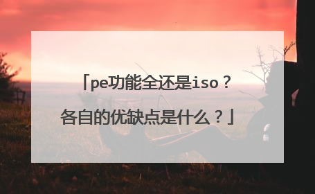 pe功能全还是iso?各自的优缺点是什么?