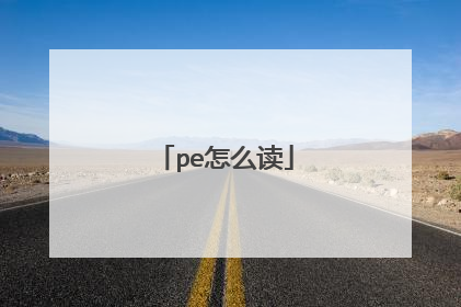 pe怎么读