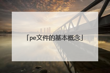 pe文件的基本概念