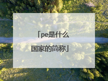 pe是什么国家的简称
