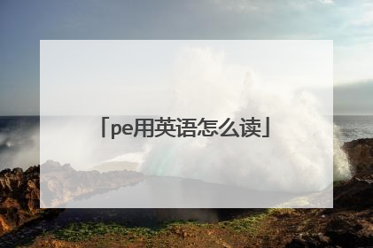 pe用英语怎么读