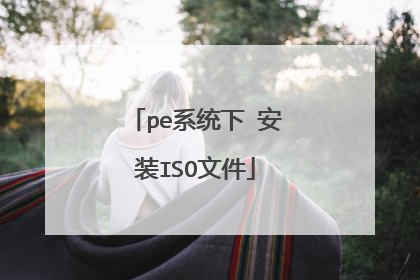 pe系统下 安装ISO文件