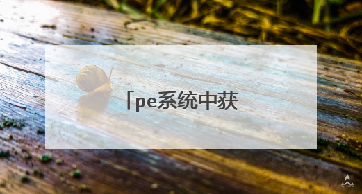 pe系统中获取管理员权限