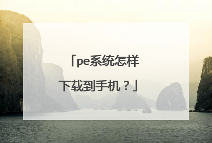 pe系统怎样下载到手机？