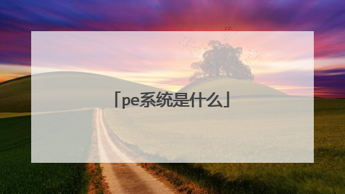 pe系统是什么