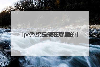 pe系统是装在哪里的