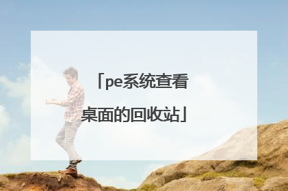 pe系统查看桌面的回收站