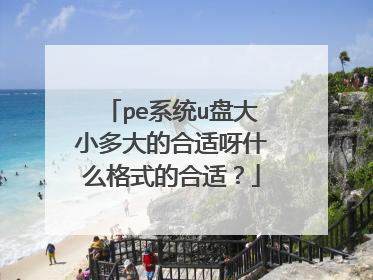 pe系统u盘大小多大的合适呀什么格式的合适?
