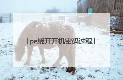 pe绕开开机密码过程