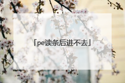 pe读条后进不去