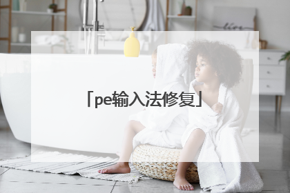 pe输入法修复
