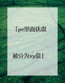 pe里面优盘被分为xy盘