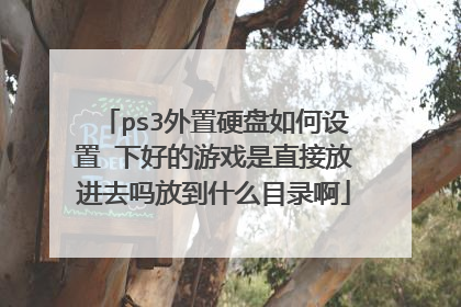 ps3外置硬盘如何设置 下好的游戏是直接放进去吗放到什么目录啊