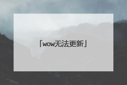 wow无法更新