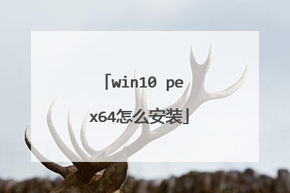 win10 pe x64怎么安装