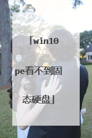 win10pe看不到固态硬盘