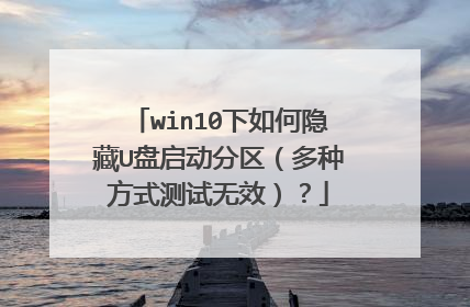 win10下如何隐藏U盘启动分区(多种方式测试无效)?