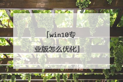 win10专业版怎么优化