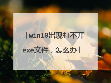 win10出现打不开exe文件,怎么办