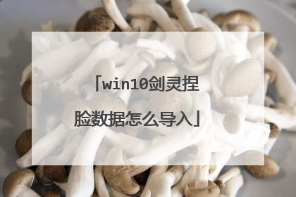 win10剑灵捏脸数据怎么导入