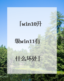 win10升级win11有什么坏处