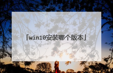 win10安装哪个版本