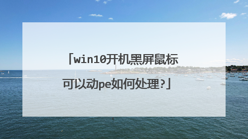 win10开机黑屏鼠标可以动pe如何处理?