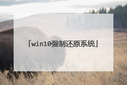 win10强制还原系统
