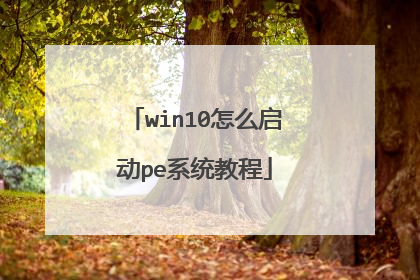 win10怎么启动pe系统教程