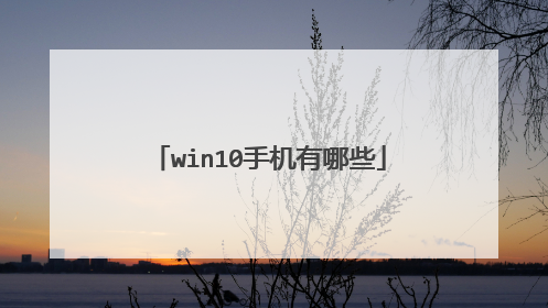 win10手机有哪些