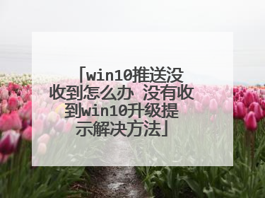 win10推送没收到怎么办 没有收到win10升级提示解决方法
