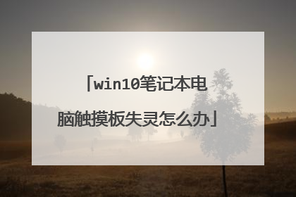 win10笔记本电脑触摸板失灵怎么办
