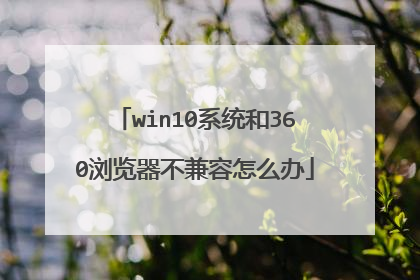 win10系统和360浏览器不兼容怎么办
