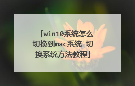 win10系统怎么切换到mac系统 切换系统方法教程