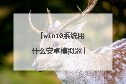 win10系统用什么安卓模拟器
