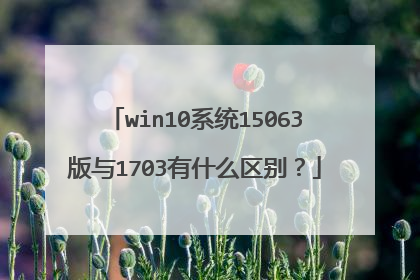 win10系统15063版与1703有什么区别?