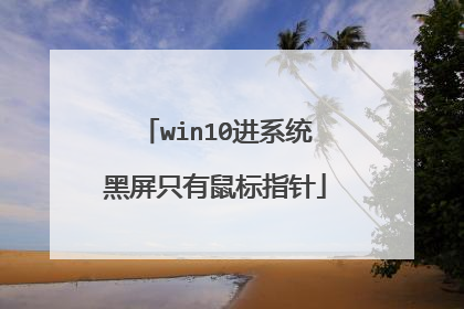 win10进系统黑屏只有鼠标指针