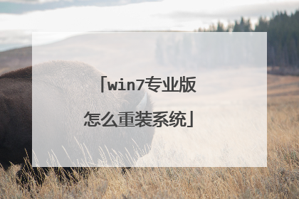 win7专业版怎么重装系统