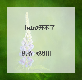 win7开不了机按f8没用