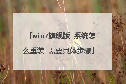 win7旗舰版 系统怎么重装 需要具体步骤